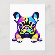 Colorful Pug Dog Puppy