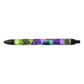 Colorful Pug Pattern Zwarte Inkt Pen (Voorkant)