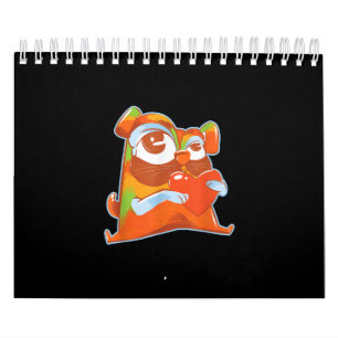 Colorful Pug - Pop Art Funny Artistic Pug Lover Kalender