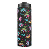 Colorful Pug Sugar Skulls Pattern-Drink Thermosbeker (Voorkant)