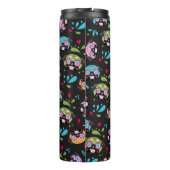 Colorful Pug Sugar Skulls Pattern-Drink Thermosbeker (Achterkant)