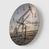 Colorful Pumping Unit at Sunset Clock Grote Klok (Hoek)