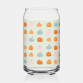 Colorful Pumpkins Blikvorm Glas (Achterkant)