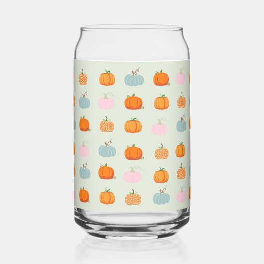 Colorful Pumpkins Blikvorm Glas (Links)