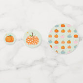 Colorful Pumpkins Confetti (Achterkanten)