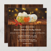 Colorful Pumpkins Fall Wedding Invitation Kaart (Voorkant / Achterkant)