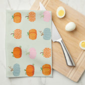 Colorful Pumpkins Theedoek (Quarter Fold)