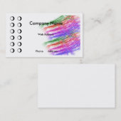 Colorful Punch-Visitekaartje Klantenkaartje (Voorkant / Achterkant)