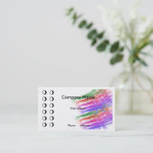 Colorful Punch-Visitekaartje Klantenkaartje (Staand voorkant)