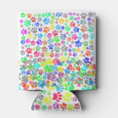 Colorful Puppy Paw Patroon Blikjeskoeler (Achterkant)