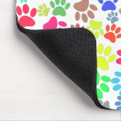 Colorful Puppy Paw Patroon Muismat (Hoek)