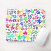 Colorful Puppy Paw Patroon Muismat (Met muis)