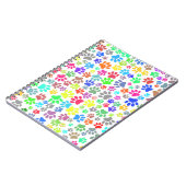 Colorful Puppy Paw Patroon Notitieboek (Linkerzijde)