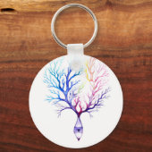 Colorful Purkinje neuron Sleutelhanger (Voorkant)