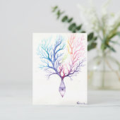 Colorful Purkinke neuron Briefkaart (Staand voorkant)
