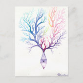 Colorful Purkinke neuron Briefkaart (Voorkant)