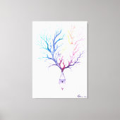 Colorful Purkinke neuron Canvas Afdruk (Voorkant)