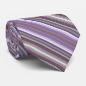 Colorful Purple Fashion Inspired Diagonal Stripes Stropdas (Opgerold)