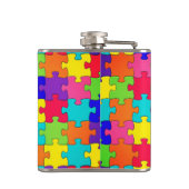 Colorful Puzzle-ontwerp Heupfles (Achterkant)