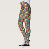 Colorful Puzzle Piece Autisme Awareness Leggings (Links)