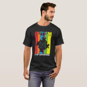 colorful puzzle pieces Autism Awareness Peace Auti T-shirt (Voorkant volledig)