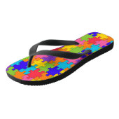 Colorful Puzzle-Teenslippers Teenslippers (Schuin)