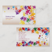 Colorful Puzzle Visitekaartje (Voorkant / Achterkant)