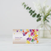 Colorful Puzzle Visitekaartje (Staand voorkant)