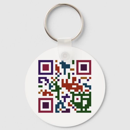 Colorful QP Code Sleutelhanger (Voorkant)