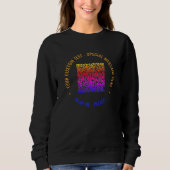 Colorful QR Code Sweatshirt Custom Text and Color (Voorkant)