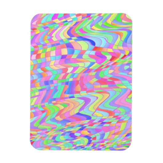 Colorful Quadrangles Magneet (Verticaal)