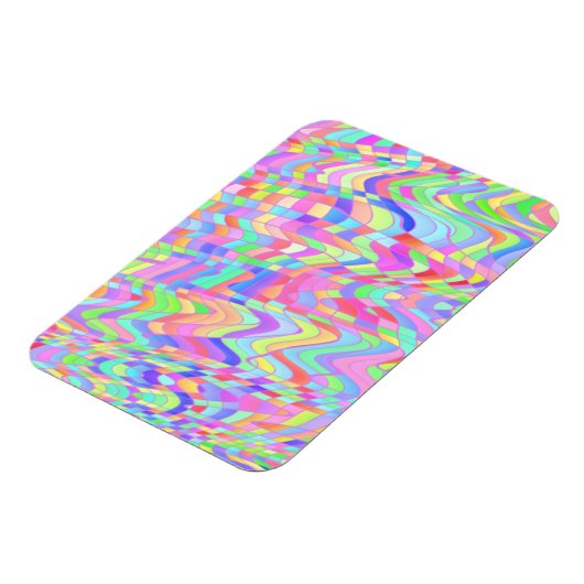 Colorful Quadrangles Magneet (Linkerzijde)