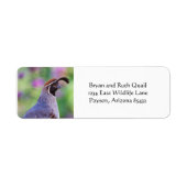 Colorful Quail Etiket (Voorkant)