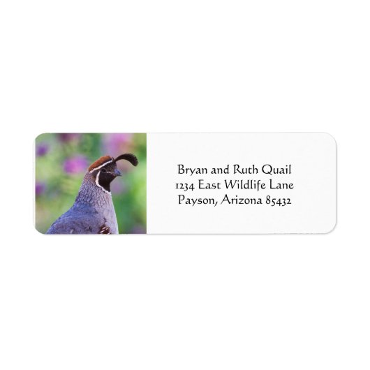 Colorful Quail Etiket (Voorkant)