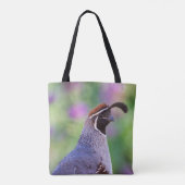 Colorful Quail Tote Bag (Achterkant)