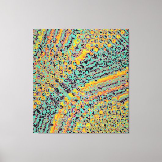 Colorful Quantum physics wave pattern  Canvas Afdruk (Voorkant)