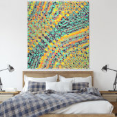 Colorful Quantum physics wave pattern  Canvas Afdruk (Insitu (Slaapkamer))