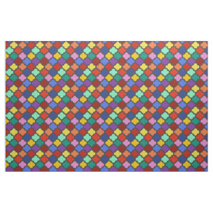 Colorful Quatrefoil Lattice Trellis  Stof