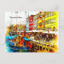 Colorful Quayside Briefkaart