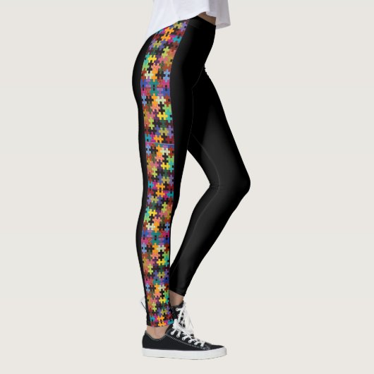 Colorful Quilt Pattern-Leggings Leggings (Rechts)