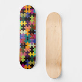 Colorful Quilt Pattern Skateboard (Voorkant)