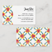 Colorful Quilt Visitekaartje (Voorkant / Achterkant)