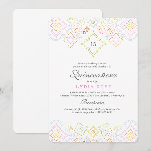 Colorful Quince Kaart (Voorkant / Achterkant)