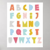 Colorful Quirky ABCs Poster (Voorkant)