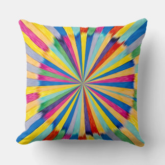 Colorful Radial Burst Kussen