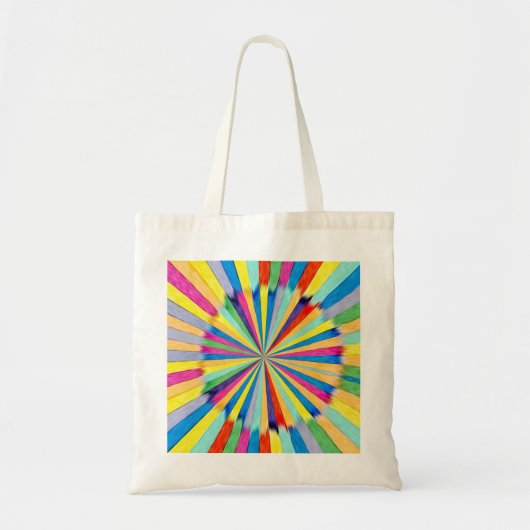 Colorful Radial Burst Tote Bag (Voorkant)