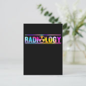 Colorful Radiology Symbol Xray Radiologist Briefkaart (Staand voorkant)