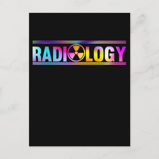 Colorful Radiology Symbol Xray Radiologist Briefkaart (Voorkant)