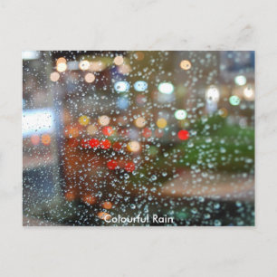 Colorful Rain - Post Card Briefkaart