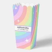 Colorful Rainbow 5th Birthday Popcorn Bedankdoosjes (Voorkant)